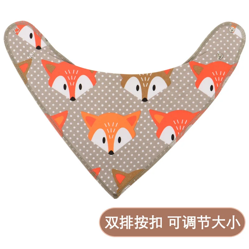 

European And American Autumn And Winter Maternal And Infant Articles Baby Triangular Towel Cotton Grab Fabric Baby Mouth Scarf