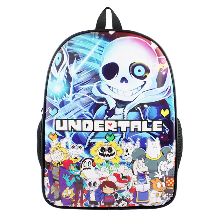 Новинка 2017 года Undertale Школа Рюкзак Сумки для мальчика Обувь девочек мультфильм