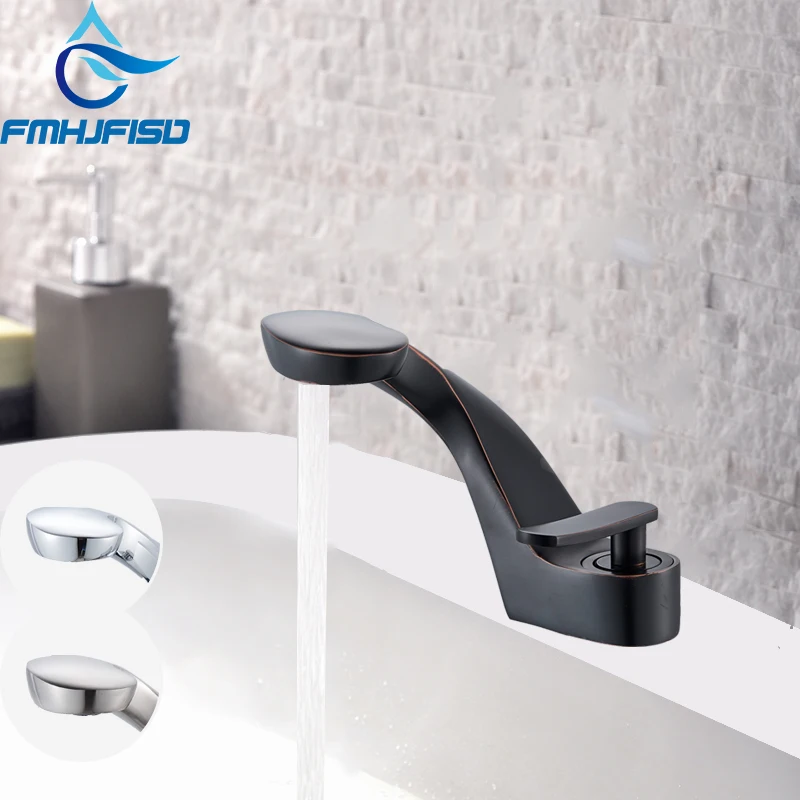 

FMHJFISD ORB Nikcel Basin Faucet Polished Elegant Bathroom Chrome Brass Faucet Single Handle Vanity Vessel Sink Mixer Tap