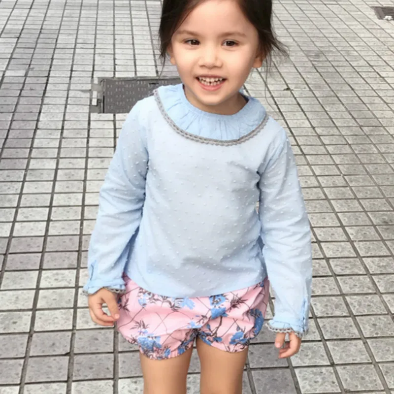 

2019 Summer Girls Cotton Quality Clothes Baby Girls Spanish Style Clothes Girls Fall Outfits Princess Shirt +pantsSet 1-6years