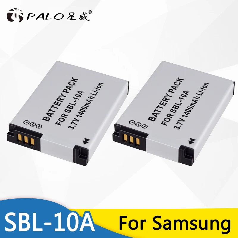 

2pcs SBL10A SBL-10A 10A Digital Battery For Samsung PL50 PL60 PL65 P800 SL820 WB500 WB550 HZ10W IT100 L100 L110 L200 L210 L310W
