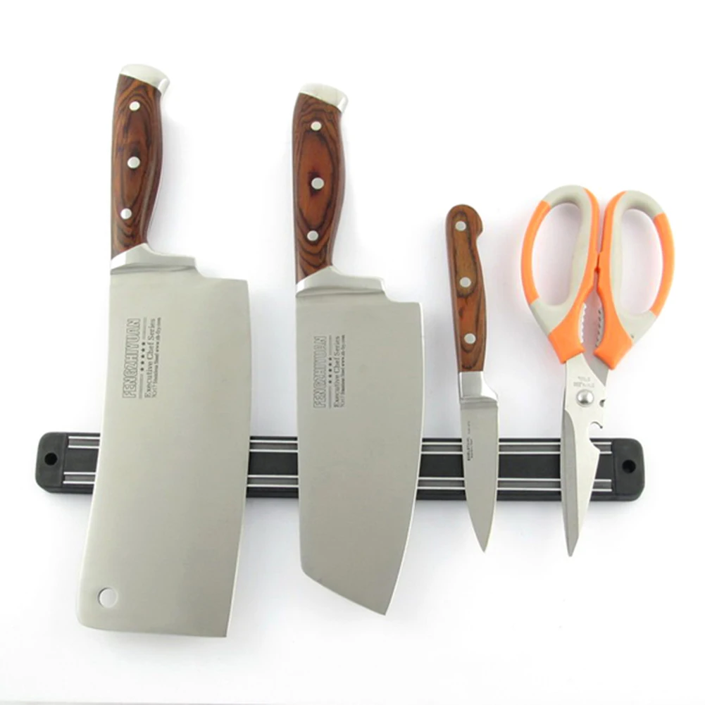 33 cm Long Kitchen knife Holder Scissor Blocks Chef Rack Wall