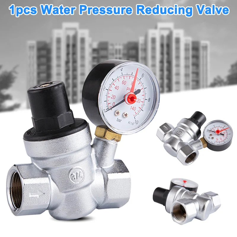 

Newest Water Pressure Reducing Valve with Gauge Regulating Reducing Valve