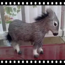 WYZHY моделирование животное осел мех ремесло украшения фотографии реквизит 23x18 см