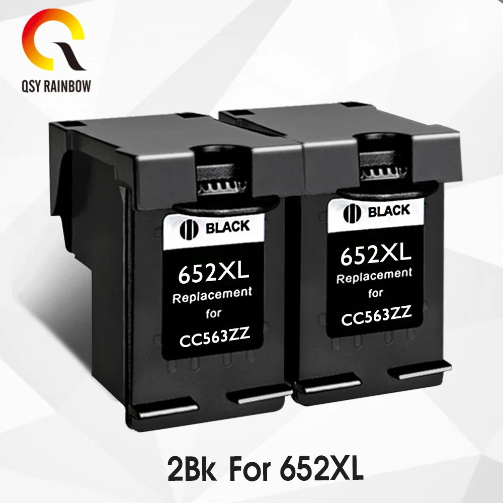 Сменный картридж QSYRAINBOW совместимый с 652XL для HP 652 чернильный Deskjet 1115 1118 2135 2136 2138