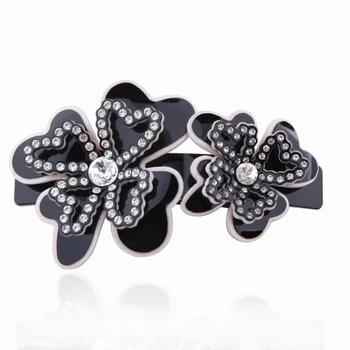 

2pcs Flower Hair Barrette - Hair Clip Accessories - Acetate Rhinestone Hair Jewelry - Alexander Hair Ornament for Women Tiara