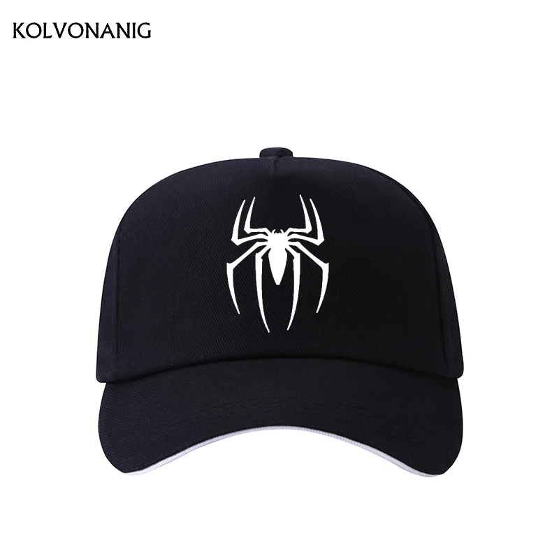 

2019 Summer New Hats Unisex Sport Hat Spider Pattern Printed Man/Women Hat Outdoors Sunshade Hip Hop Sun Visor Baseball Caps