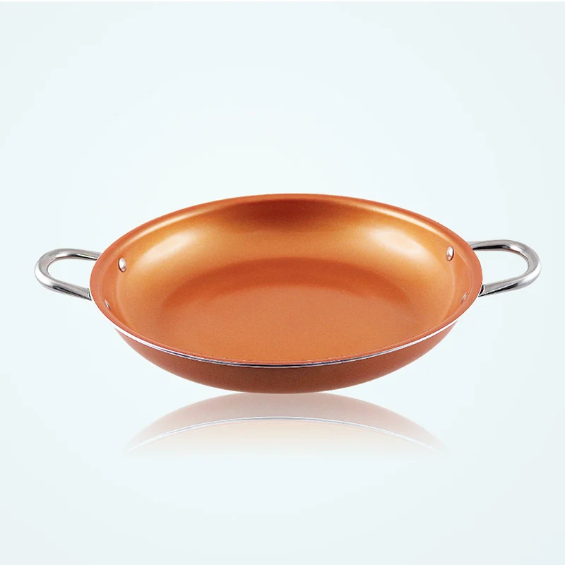 Grand Innovation Copper Pan 14 Inch Nonstick Induction Compatible Frying Pan Dishwasher Safe