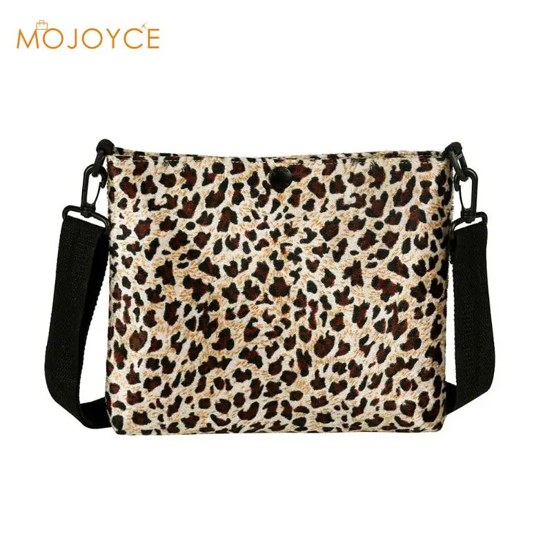 Women Leopard Print Shoulder Messenger Bag Ladies Luxury Casual Animal