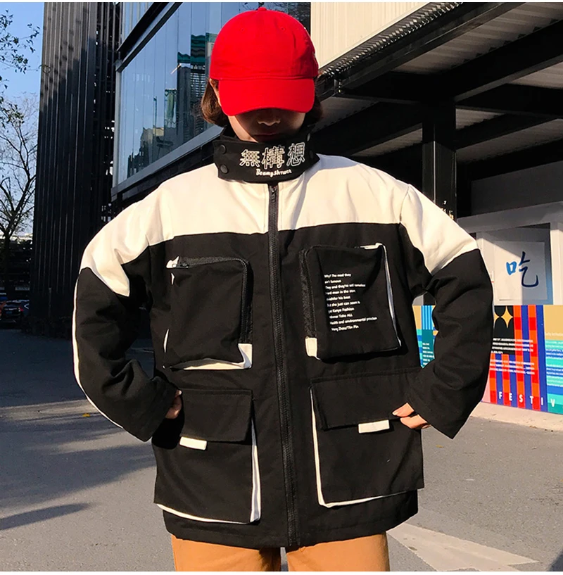 Plegie Harajuku, Женская куртка большого размера в стиле пэчворк, весна, новая верхняя одежда, пальто в стиле хип-хоп, свободная уличная одежда для колледжа, BF стильные куртки