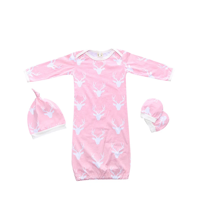 baby girl sleeping gown 3pcs selling sleepers for baby girl pink sleep