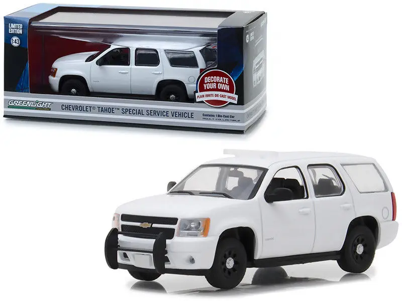 

GL 1:43 CHEVROLET TAHOE SPECIAL SERVICE VEHICLE PLAIN WHITE alloy model Car Diecast Metal Toys Birthday Gift For Kids Boy