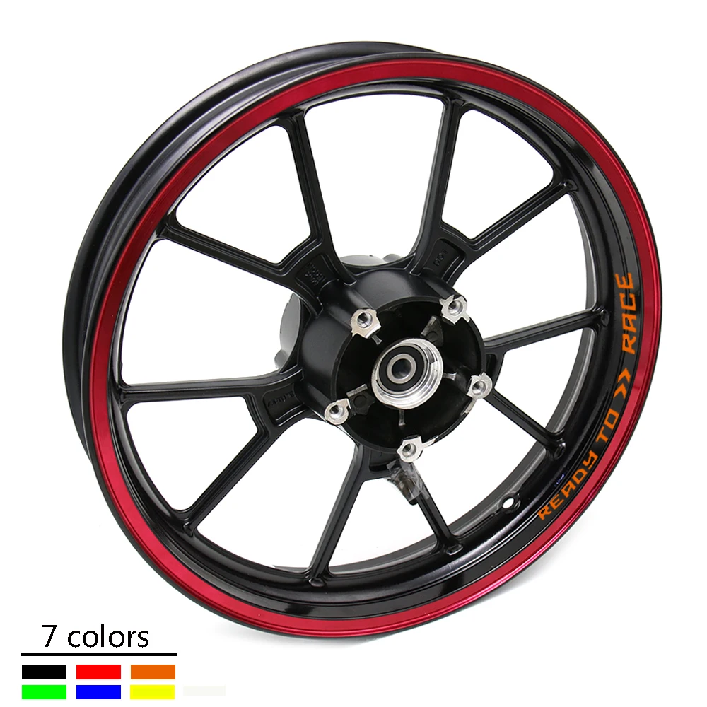 

For KTM duke 200 390 690 790 1090 1190 1290 Motorcycles wheel stickers Reflective Rim moto Stripe Tape Reflective sticker