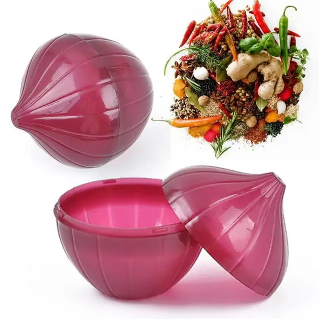 Fridge Onion Saver Storage Box Plastic Onion Container Holder Bulb