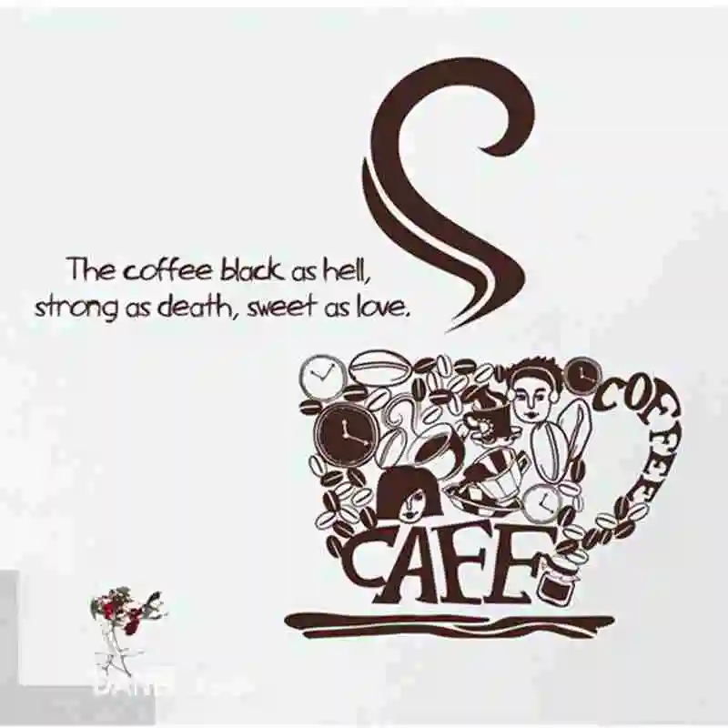 coffee sticker food decal