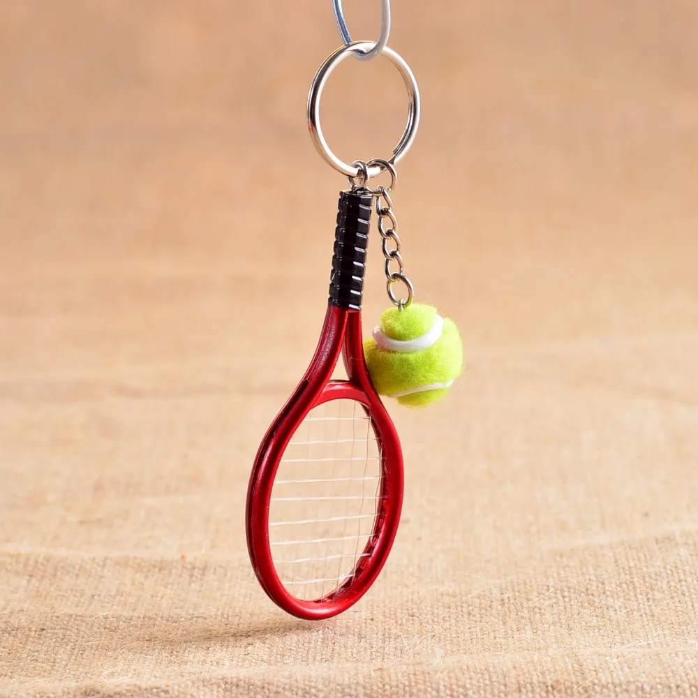Brand New Creative Table Tennis keychain Sports Car Key Chain Key Ring