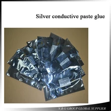 10 шт./лот серебро электропроводящая паста клей для iphone 5/5s/5C/6/6+ lcd ремонтирующая, анти-клей-антистатик для сломанных iphone ремонт жидкокристаллических экранов