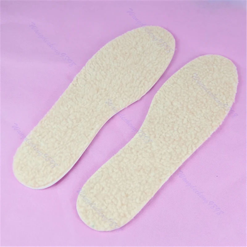 

Cut to Fit Size 36-45 New Fashion Comfortable Warm Genuine Sheepskin Insoles Replacement Solid Fur Insoles Unisex Women Men