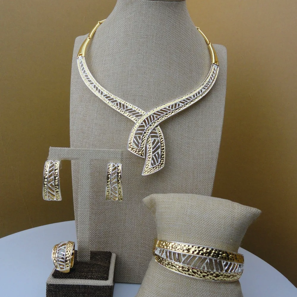 

Yuminglai 2019 Fashionable Design Luxury Gold Color Costume Dubai Jewelry Sets For Women FHK5521
