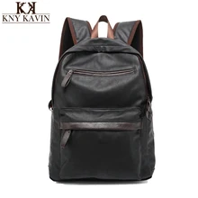 2017 Nueva Llegada Cera de Aceite de Cuero de LA PU Mochila Para Hombre Occidental Estilo de la universidad Bolsas de Los Hombres Mochila y Bolsas de Viaje Ocasional Para las mujeres