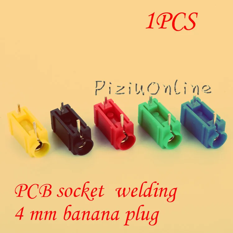 1pcs YT218 4 mm banana plug banana jack silver plated copper PCB socket