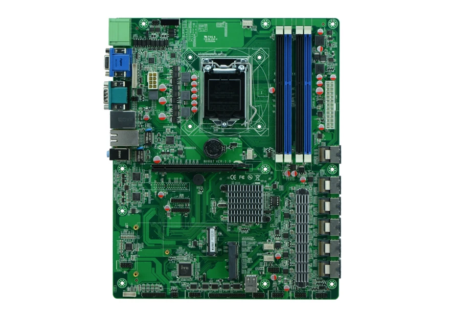 H87 LGA1150 socket Motherboards NVR Motherboard industrial support 14 usb 26 sata hard font b disk