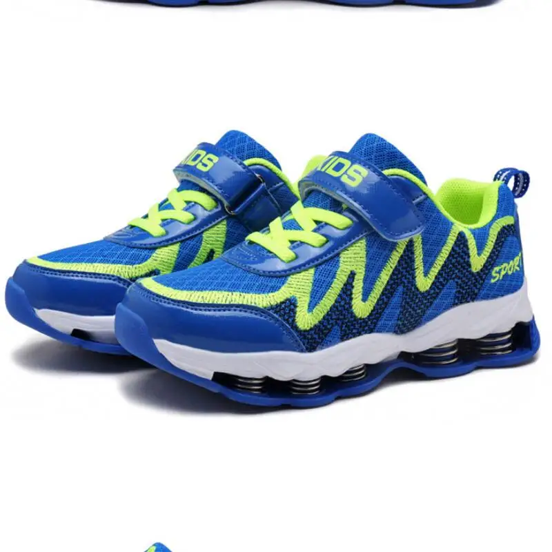 SKHEK الأطفال أحذية الاطفال أحذية رياضية الربيع الخريف تنفس الفتيات الفتيان الرياضة شقة حذاء كاجوال أزياء الاطفال تشغيل شبكة حذاء رياضة