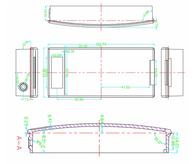 szomk plastic enclosure for electronics plastic case instrument enclosure project box junction box plastic housing access housing door entrance system control box sensor  (6)