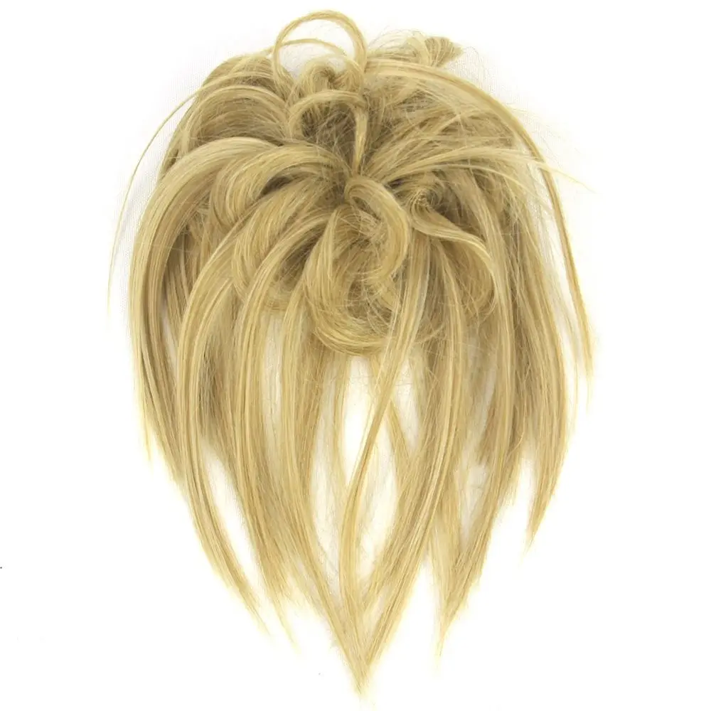 Новые вьющиеся грязные пучки волос кусок волос резинки поддельные естественный вид накладные волосы для укладки модные инструменты - Цвет: 3