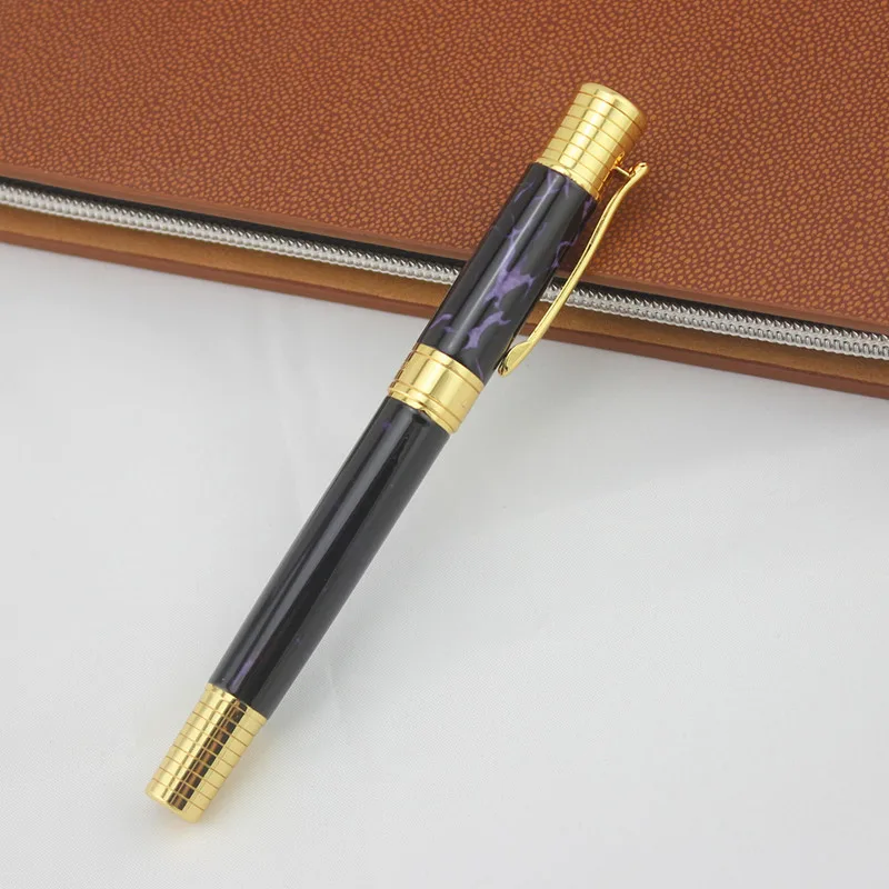 

Elegant Gold Clip Black Multi-color Rolllerball Pen DIKA WEN Smooth Writing Sign Pens Business Gift