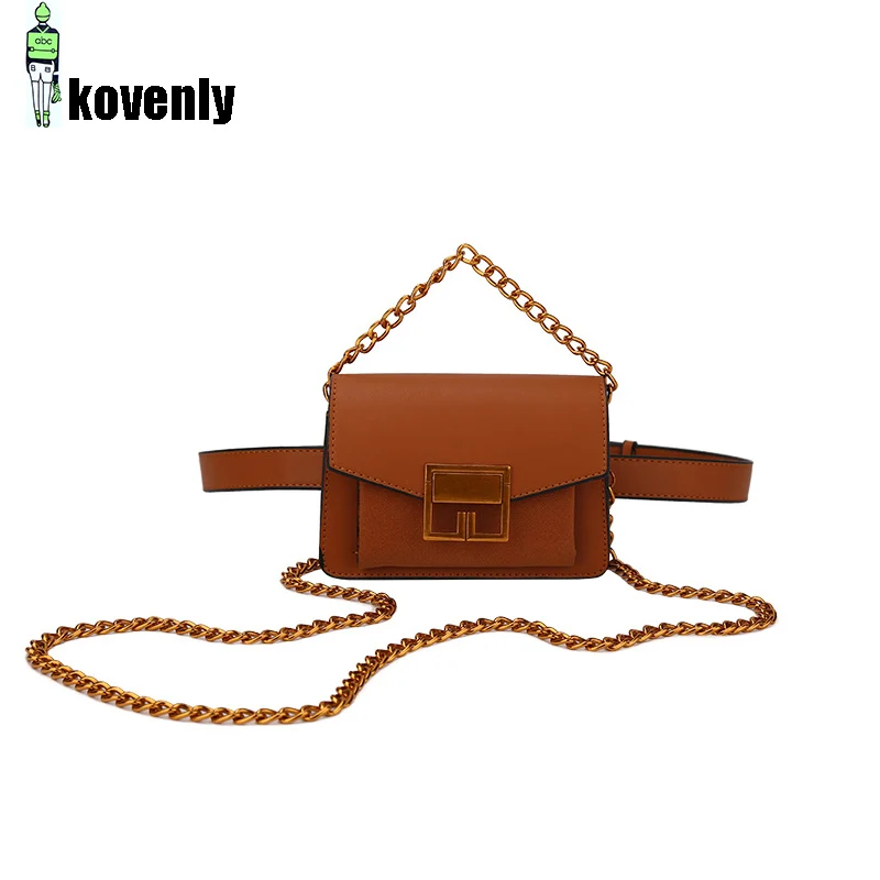 

Women Waist Bag Fashion Chain Shoulder Bag Femal Fanny Pack Casual inclind Crossbody Bags Pu Leather Box Chest Pack Handbag 157