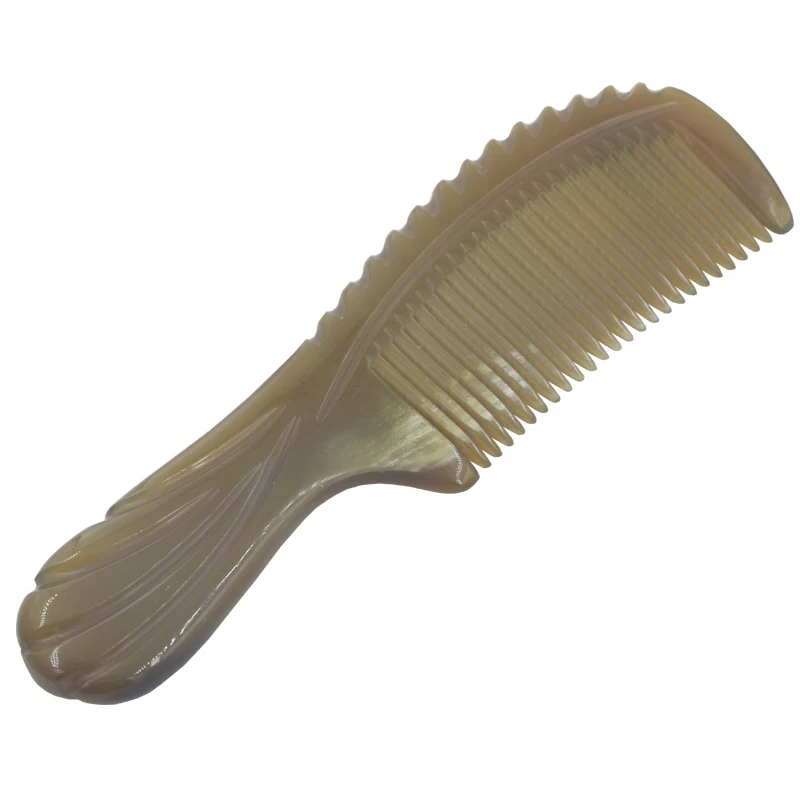Natural Vietnam Buffalo Horn Comb Anti Static Ox Horn Comb Hair Massage Comb 2