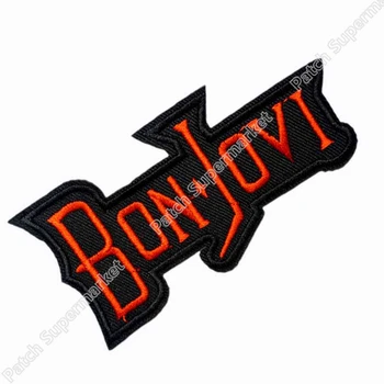 

Bon jovi Fashion Embroidered Iron On/Sew On Patch Rock Band COSTUME PATCH EMBLEM, Free shipping