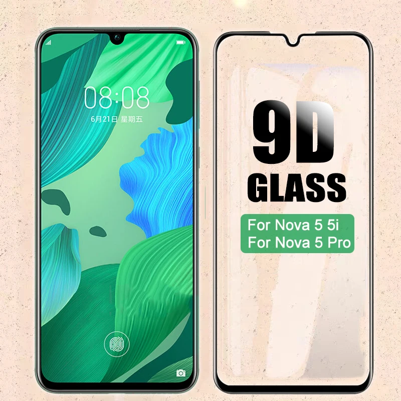 Новинка 9D закаленное стекло для Huawei Nova 5 Pro 5i полное покрытие защита экрана