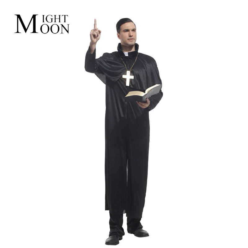 MOONIGHT Хэллоуин костюм Человек Костюмы попы религиозная ролевая игра проповедников Иисуса Христа
