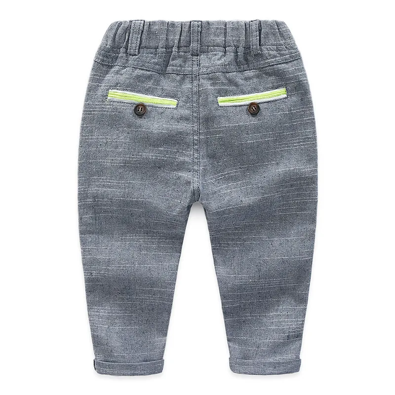 Koop 2018 Lente Herfst Europa 3 12T Jaar Tiener Student Effen Kleur Elastische Kind Broek Baby Kids Jongens School stijl Lange Broek