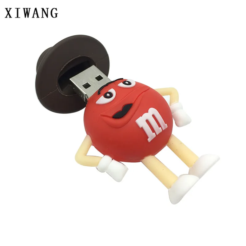 Cartoon Cap M Chocolate Beans USB Flash Drive 128gb usb 2.0 4GB 8GB pendrive 16GB 32GB 64GB USB Memory Stick Pen Drive Free Ship Cartoon Cap M Chocolate Beans USB Flash Drive 128gb usb 2.0 4GB 8GB pendrive 16GB 32GB 64GB USB Memory Stick Pen Drive Free Ship