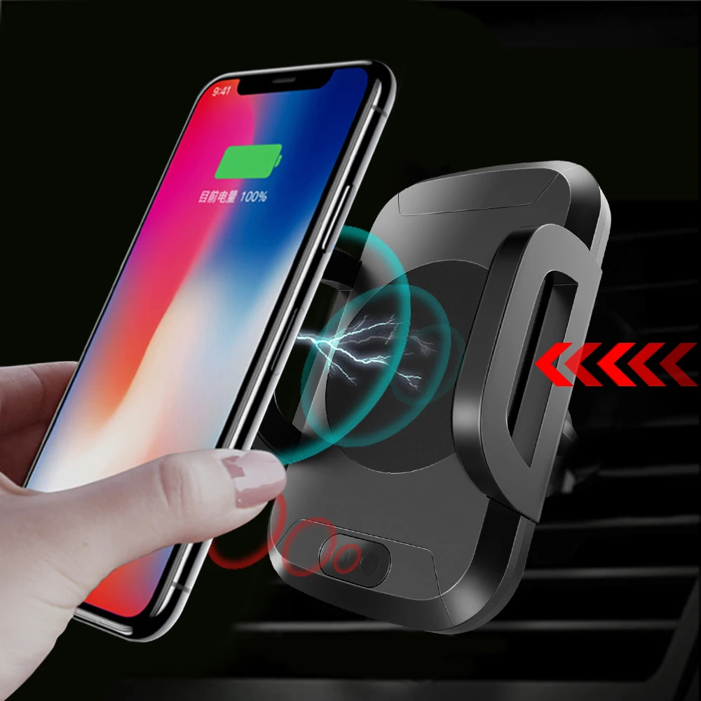 Halsanr телефон Автомобильный держатель для iPhone 8 Plus X samsung S8 S9 Примечание 9 Зарядное