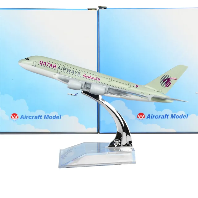 Qatar Airways Company Q.C.S.C. A380 16cm Model Airplane Boy's Birthday