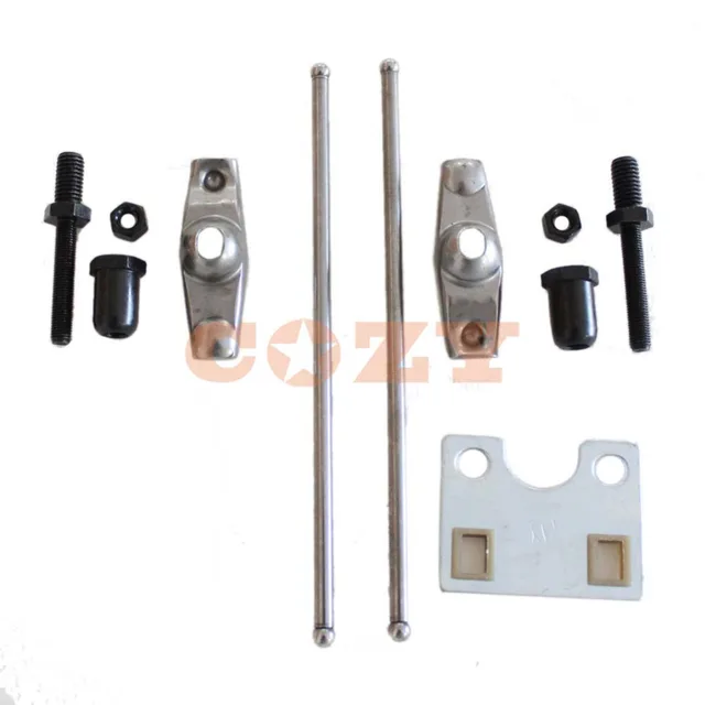 Valve Push Rod + Guide Plate + Rocker Arms for Honda GX340 GX390 11