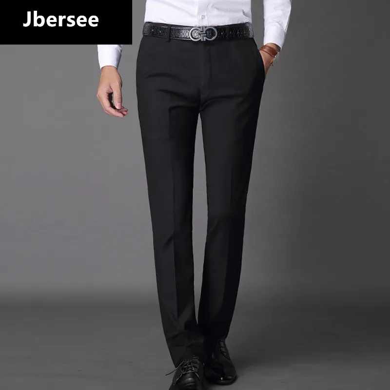 Jbersee Mens Suit Pants Fashion Dress Pants Formal Business Male Casual ...