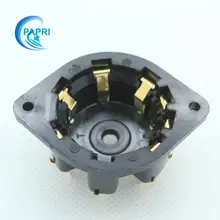 Free Shipping 10PCS P8A 8pin Gold plastic tube socket Chassis mount sockets for AD1,EL5,AZ4,EL1,EL3,EL2,EF1