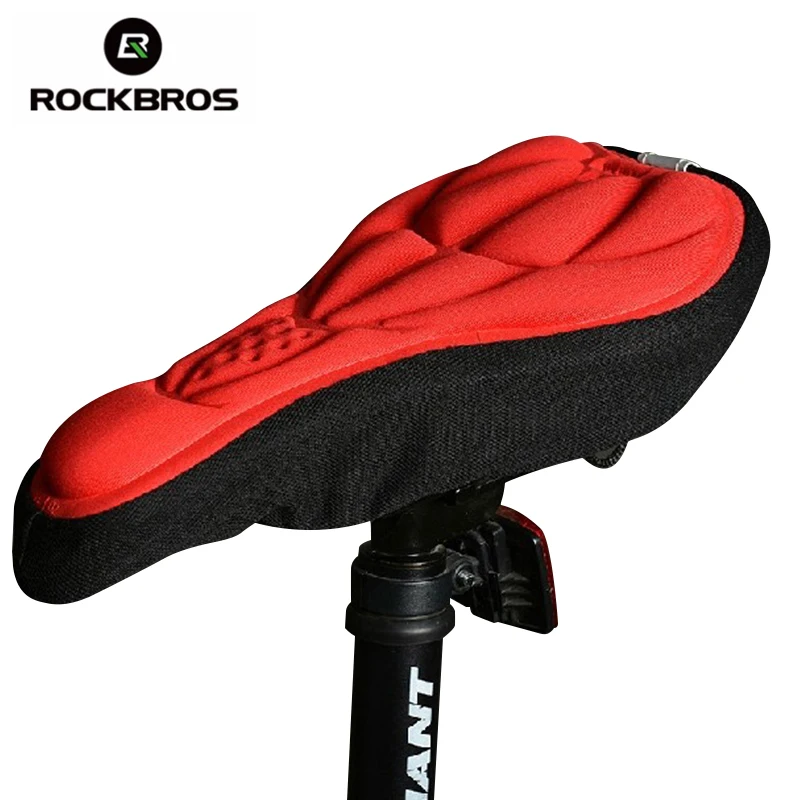 

ROCKBROS 3D Sponge Lycra Nylon Bike Saddle Bicycle Cycling Cycle Seat Saddle Cover Ventilate Soft Cushion For All Bikes 5 Colors