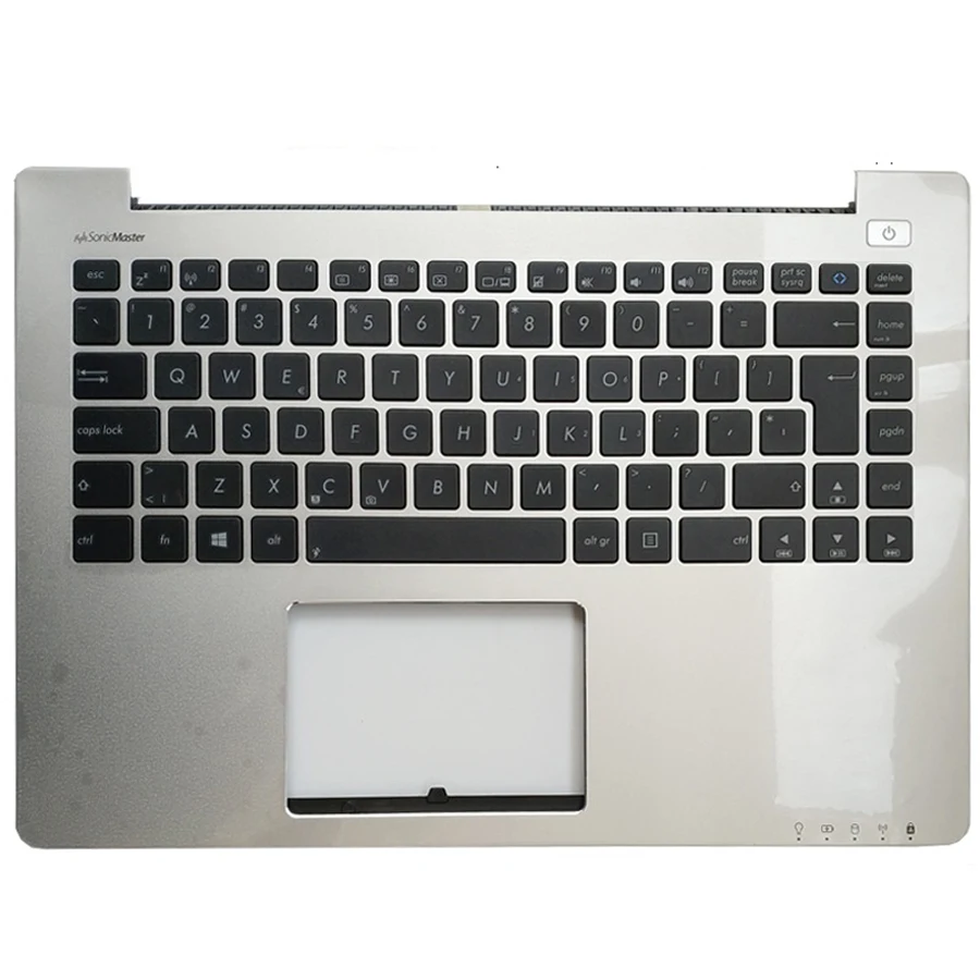 New EU Standard Keyboard Palmrest for ASUS VivoBook S400C S400CA Genuine Top Case with Keyboard for ASUS S400C Big Engter Key