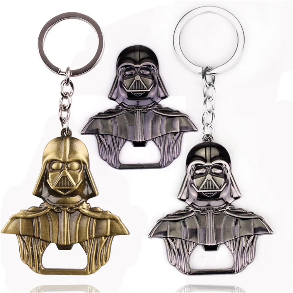 

pocket alloy metal star wars Darth Vader key keychain bottle jar openers beer bottle opener ring for bar