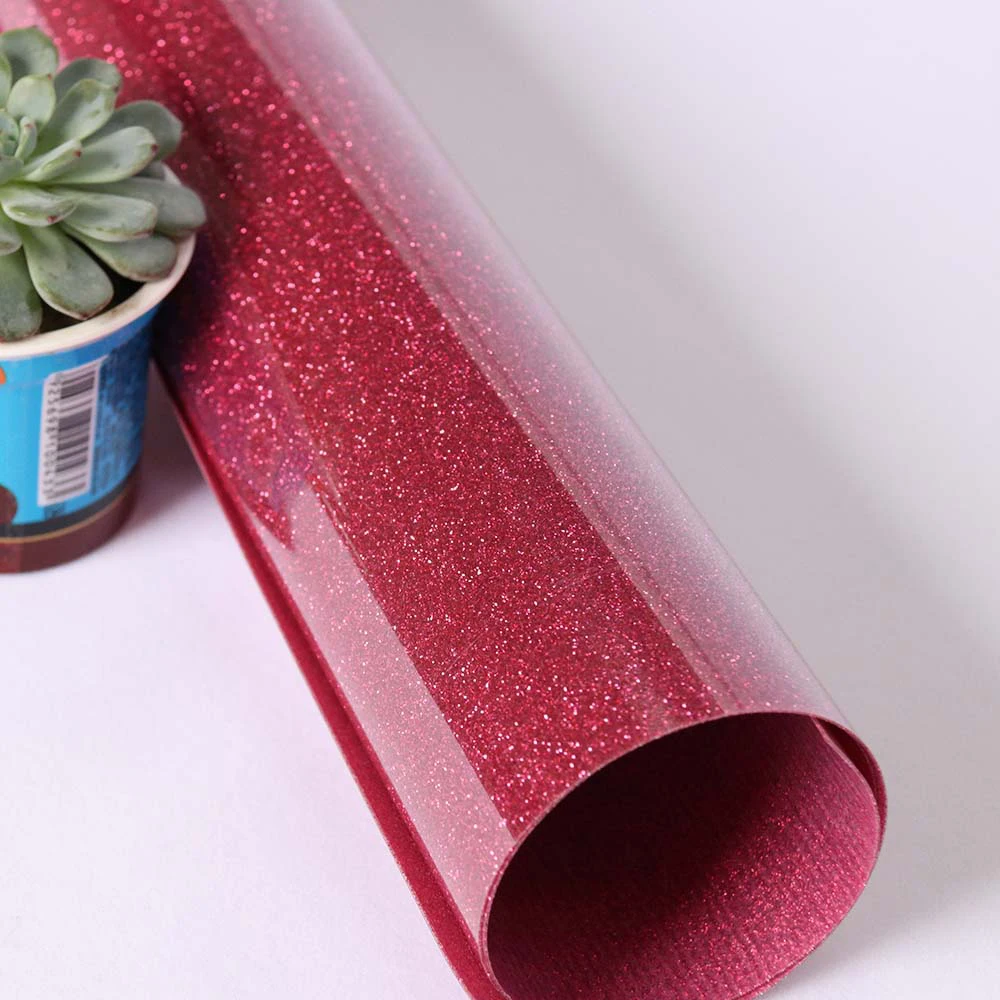 30 см x 20 розовый блеск теплопередача Винил передача железа на ткани DIY Футболка