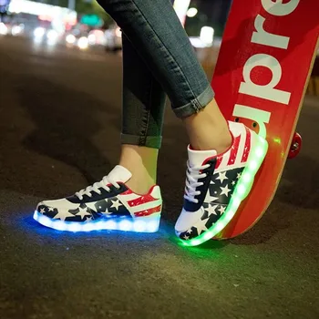 

Led Sneakers Luminous Insulation Men Unisex Shoes Comfortable Glowing Led Light Shoes 00 Colors LED Shoes Tenis Feminino