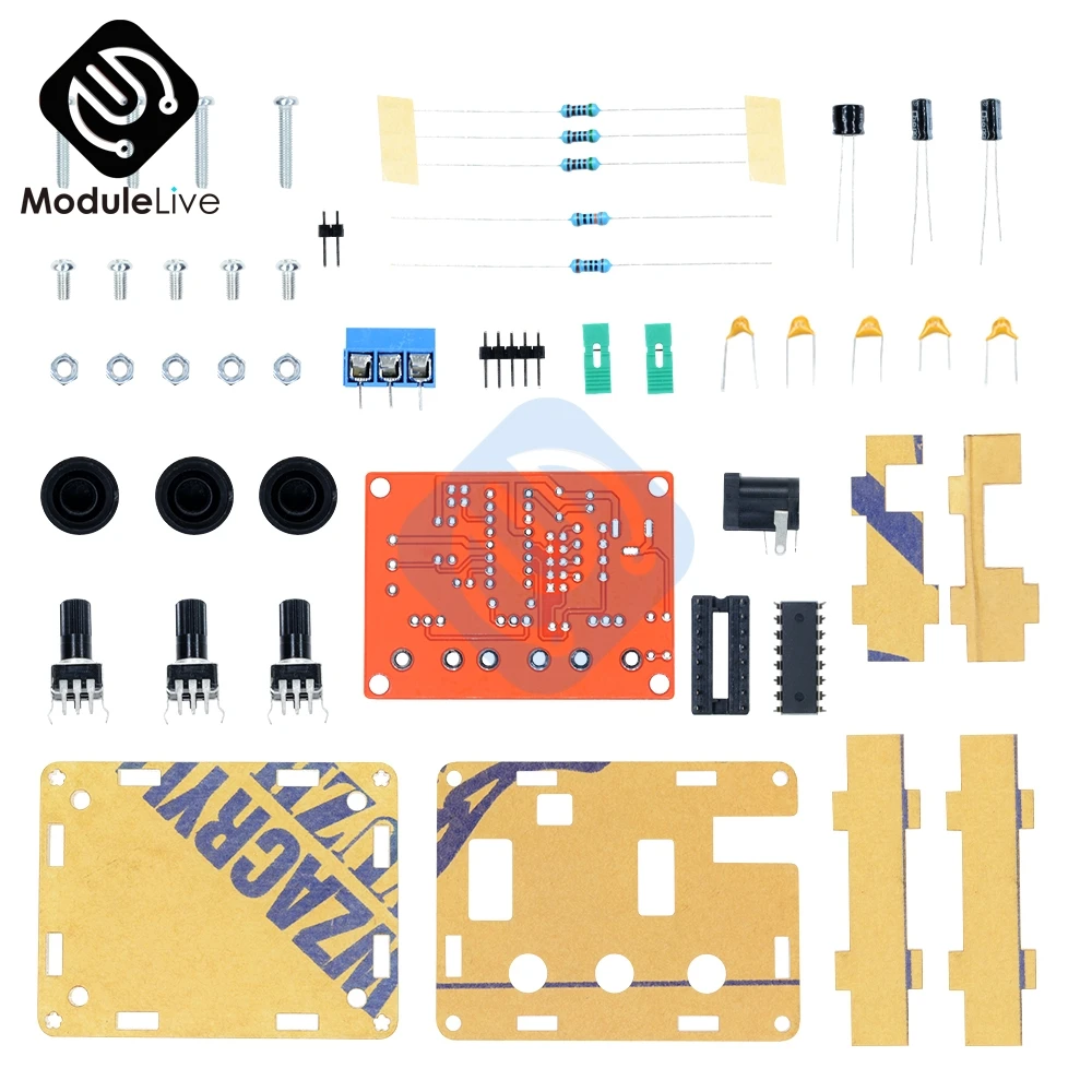 XR2206 DIY Kit синусоидальный треугольник квадратной волны выход 1 Гц-1 МГц Функция DDS генератор сигналов Регулируемая амплитуда частоты