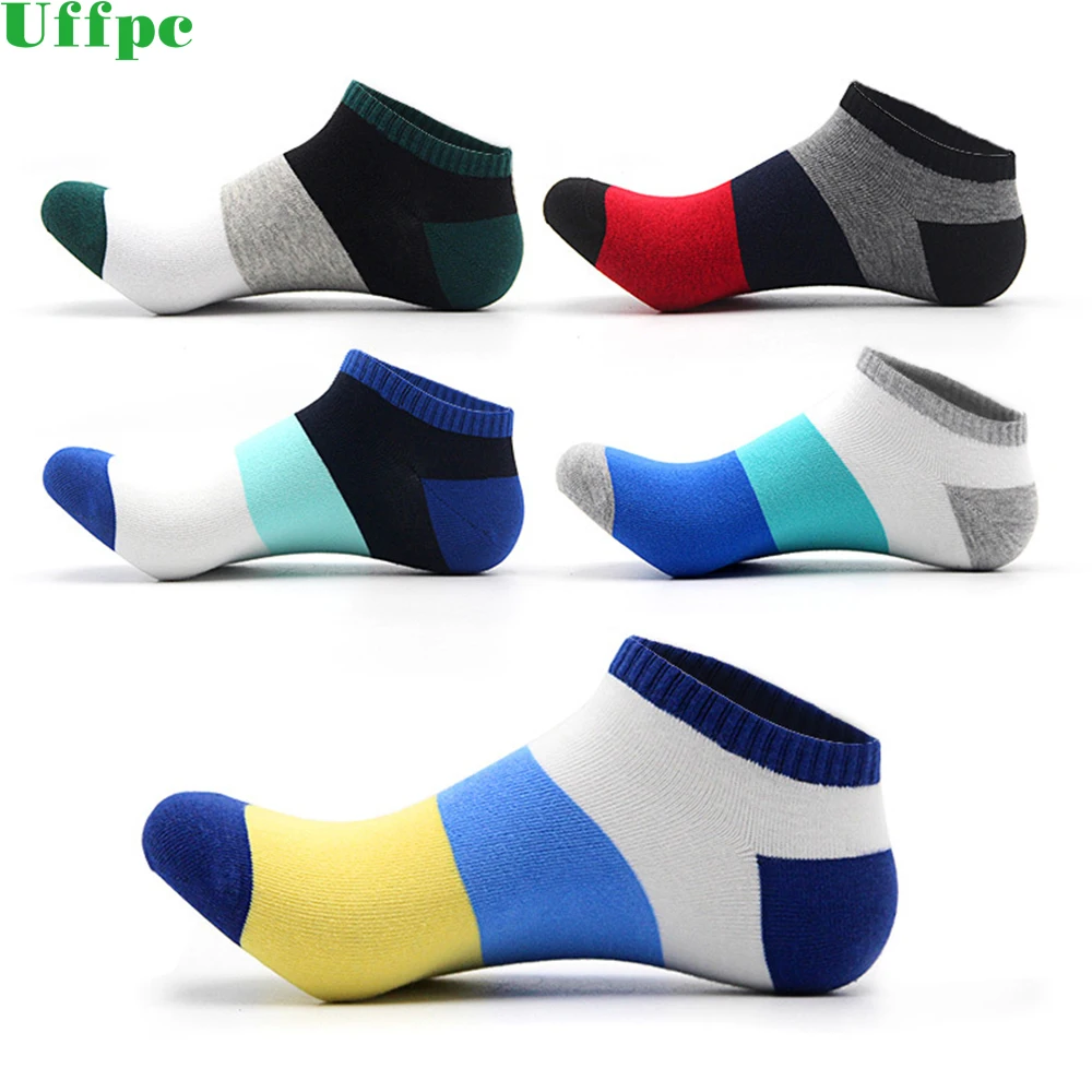 Men Ankle Socks Solid Cotton Meias Casual Breathable Calcetines Hombre