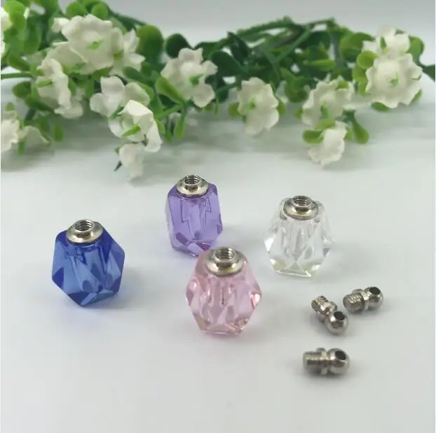 Кулоны с винтом 8 шт. 10*14 мм|vial pendant|miniature perfumebottle charm |